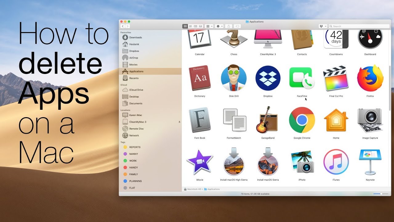 How To Delete Apps On Ur Mac